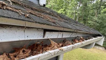 clogged-and-slow-downspouts